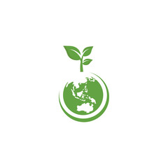 Earth Leaf Elegant Icon