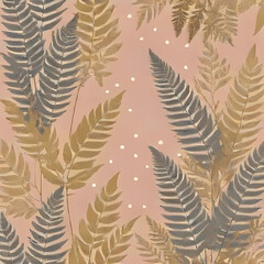 backgrounds with botanical ferns and leaves