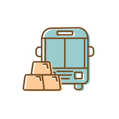 Truck icon.Freight, delivery symbol. Vector illustration