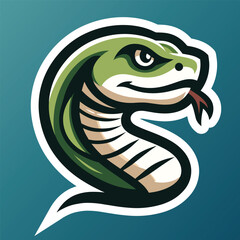 Free high quality viper snake mascot logo template