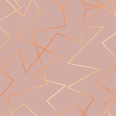 Abstract background with a rose gold low poly design