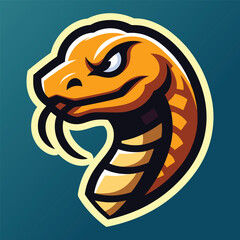 Free high quality viper snake mascot logo template