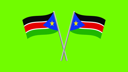 Flag Of South Sudan, South Sudan flag, National flag of South Sudan. table flag of South Sudan