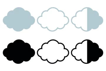Zelfklevend Fotobehang Cloud in three styles © byMechul