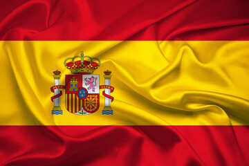 Flag Of Spain, Spain flag, National flag of Spain. fabric flag of Spain.