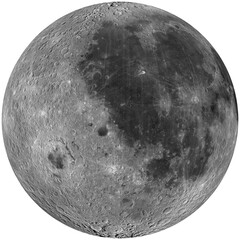 moon earth moon sattelite planet isolated