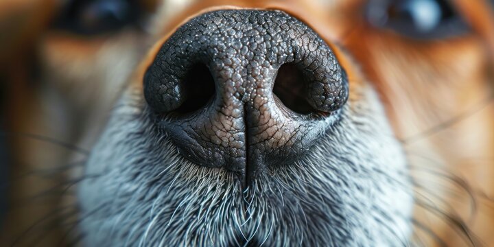 Close-Up of Dogs Nose and Nostrils
