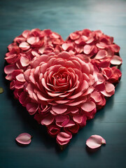 valentine rose heart shape 8