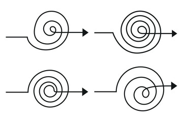 Spiral arrows set