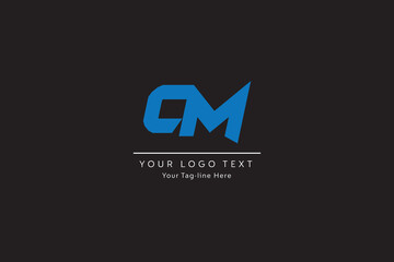 Abstract Letters Logo Design, letter cm capital business for company, Abstract MC, CM Rounded Logo Monogram Letters, Business Logo Design Alphabet Icon Vector Symbol.