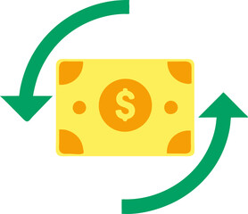 Cash back offer banner, cash back icon design