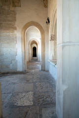 Fototapeta na wymiar Inside of the the Corvin's castle in Hunedoara