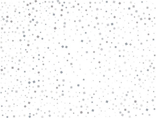 Holiday Silver squares. Confetti celebration, falling silver abstract decoration for party, birthday, anniversary or event celebration, festive. Festival decor