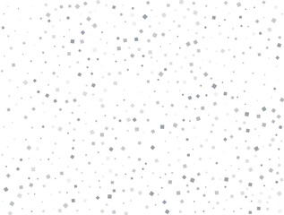 Holiday Silver squares. Confetti celebration, falling silver abstract decoration for party, birthday, anniversary or event celebration, festive. Festival decor