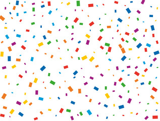 Luxury light rainbow glitter confetti background. Colored festive texture.