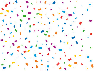 Luxury light rainbow glitter confetti background. Colored festive texture.