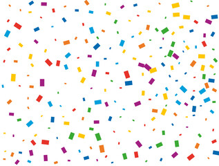 Luxury light rainbow glitter confetti background. Colored festive texture.