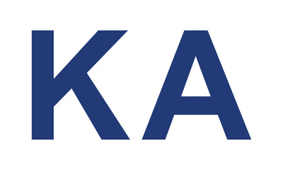 Kappa Alpha greek letter, KA greek letters, KA - obrazy, fototapety, plakaty