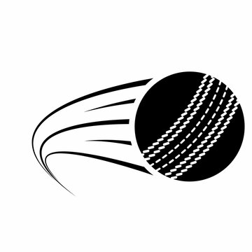 Hot cricket ball fire logo silhouette. cricket club graphic design logos or icons. vector illustration.Cricket Ball on White background. Ball illustrations.