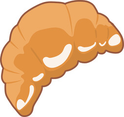 croissant cartoon