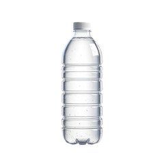Plastic water bottle. Water in a transparent bottle