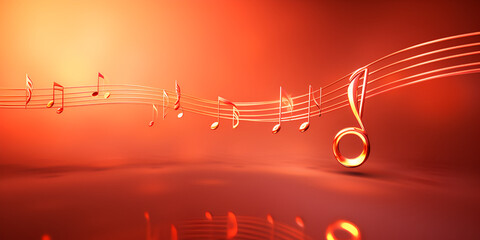 Music background, Background with colorful musical notes, 
