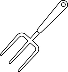 Harrow Outline Vector Illustration