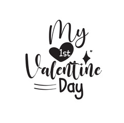 Obraz premium Valentine's day t-shirt design