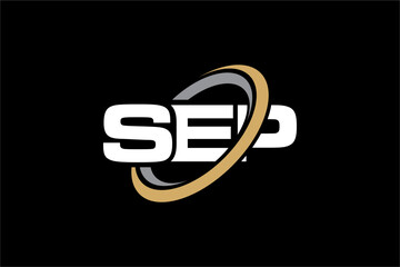SEP creative letter logo design vector icon illustration	