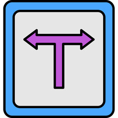 T Junction Icon