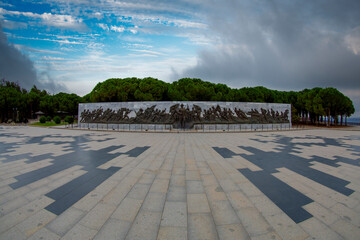 Canakkale Martyrs Memorial military cemetery is a war memorial commemorating the service of about...