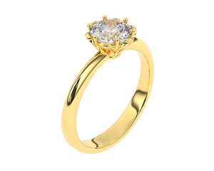 Jewelry isolated on background. 3d rendering - illustration