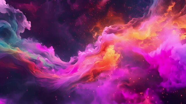 Witness the raw power of b as swirling waves of vibrant color and motion pulsate with incredible force in this otherworldly visual representation.