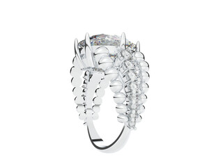 Jewelry isolated on background. 3d rendering - illustration