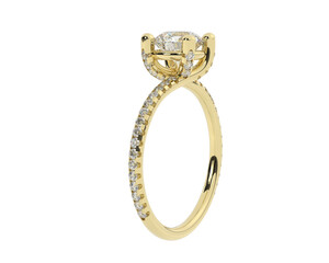 Jewelry isolated on background. 3d rendering - illustration