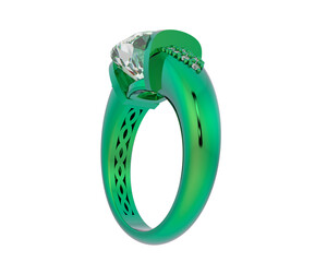 Jewelry isolated on background. 3d rendering - illustration