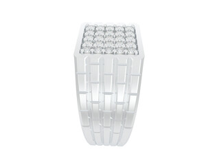 Jewelry isolated on background. 3d rendering - illustration