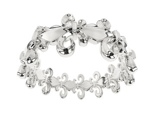 Jewelry isolated on background. 3d rendering - illustration