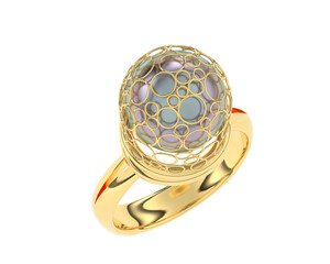 Jewelry isolated on background. 3d rendering - illustration