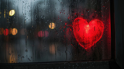 A heart on a fogged window whispers untold stories of love, etched in misty moments. Embrace the beauty of fleeting romance, where clarity emerges from the haze, leaving a tender mark on the glass can