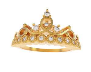 Jewelry isolated on background. 3d rendering - illustration