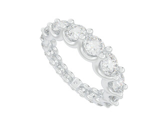 Jewelry isolated on background. 3d rendering - illustration