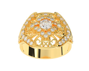 Jewelry isolated on background. 3d rendering - illustration