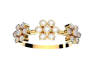 Jewelry isolated on background. 3d rendering - illustration