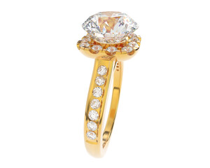 Jewelry isolated on background. 3d rendering - illustration