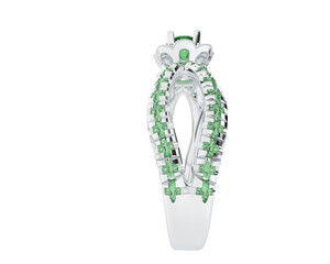 Jewelry isolated on background. 3d rendering - illustration