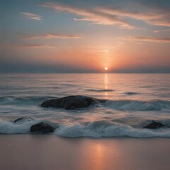 Calm Repose at Seaside Dawn