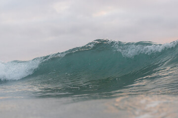 Small waves form in the ocean.