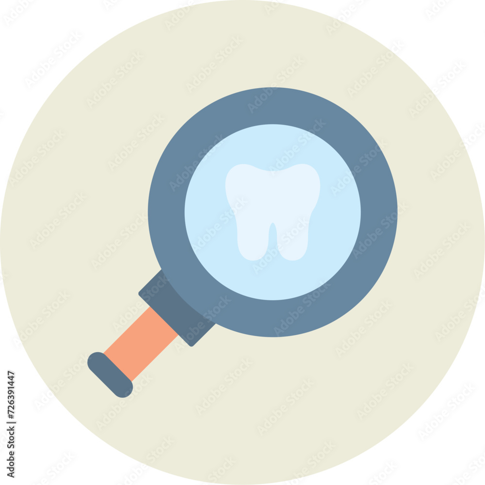 Poster dental checkup icon