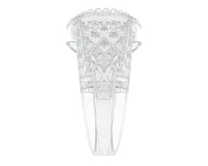 Jewelry isolated on background. 3d rendering - illustration